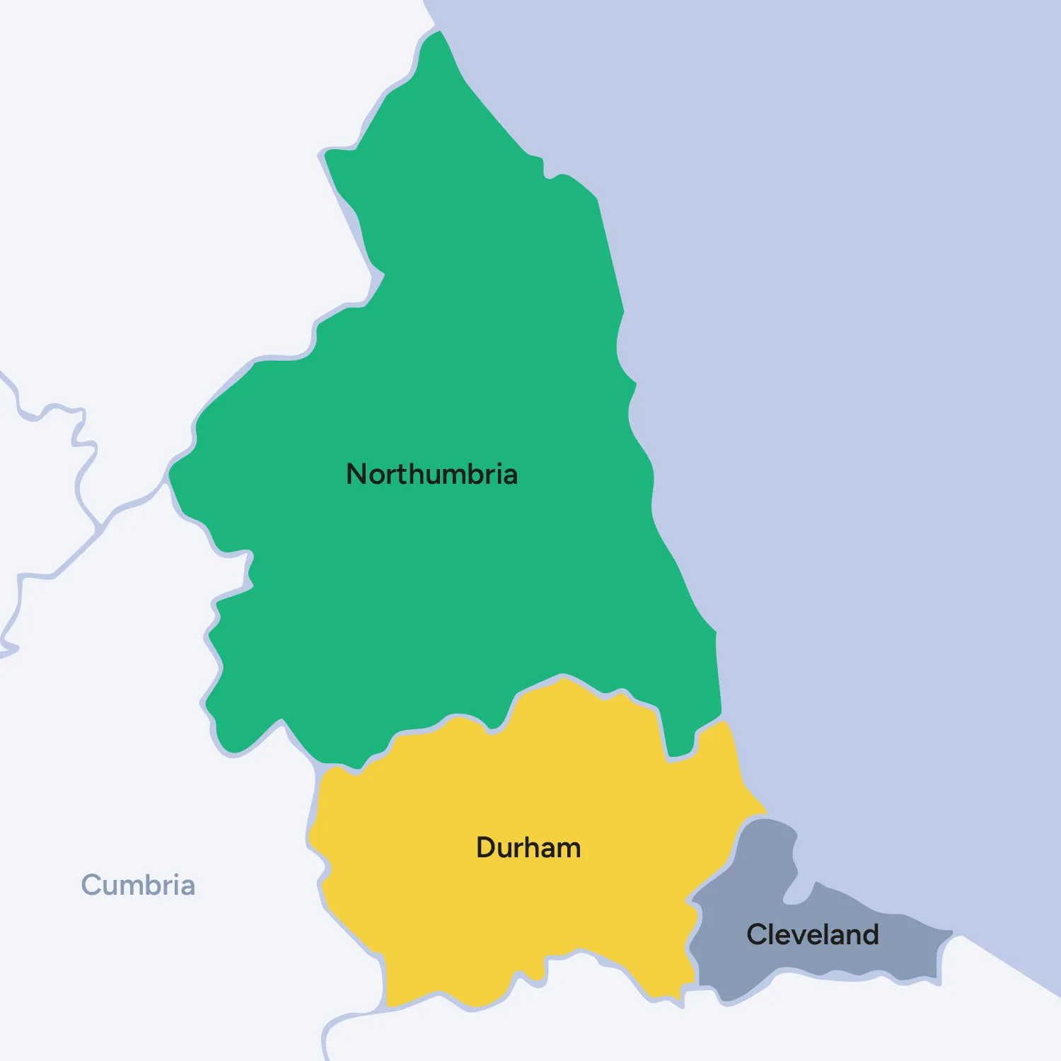 CPS North East area map