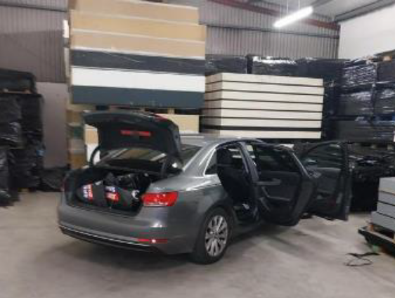 Audi that the drugs were found in.