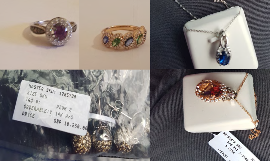Some of the robbers' haul