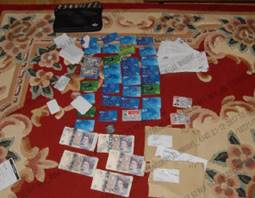 Cash kept by gang