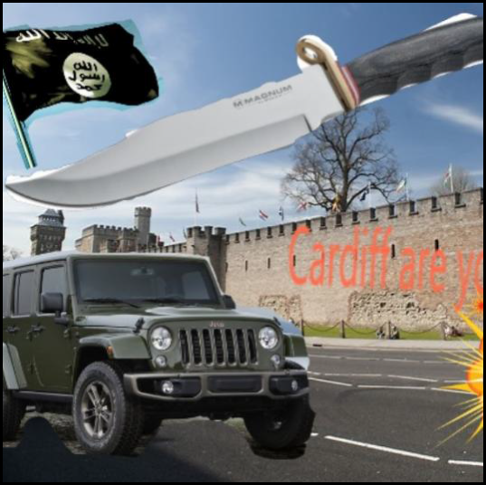 Teenager Cardiff terror composite image