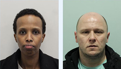 Images of Fatima Ali and Michael Cross