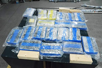 Picture of drugs seizure in Belfast