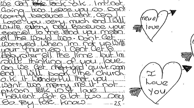 image of letter to Bishop from Johnson
