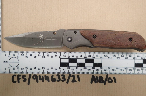 The knife carried by the killer