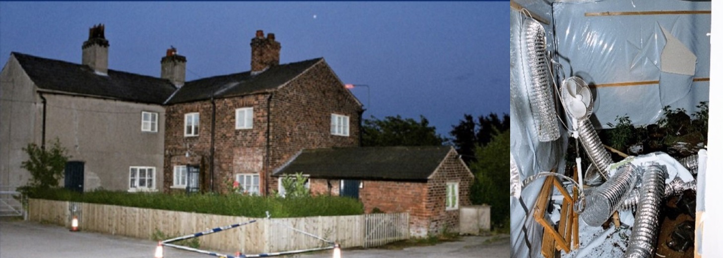 Burnt House Farm and drug producing equipment found there