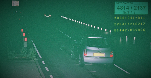 GATSO camera image of Ms Onasanya's car