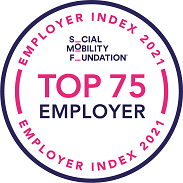 Graphic: Employer Index 2021 - Social Mobility Foundation Top 75 Employer