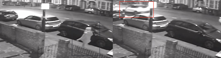 CCTV footage of Ms Everard walking down a road in South London. Wayne Couzens was also on CCTV driving down that same road moments later