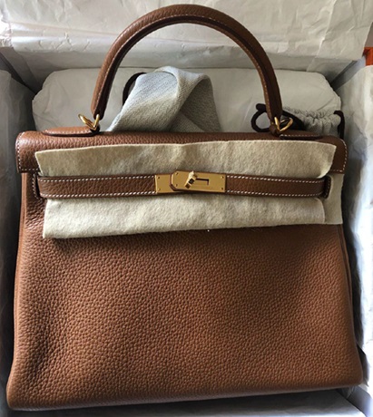 Photo of designer handbag