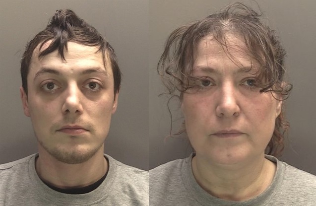 Custody photos of Lewis and Amanda Young