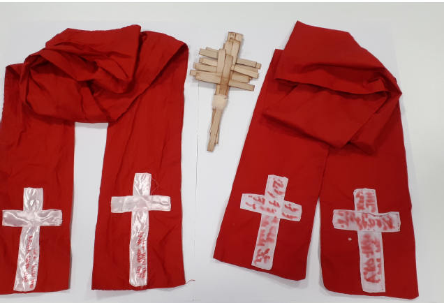 Oluronbi's vestments, used while administering 'holy baths'