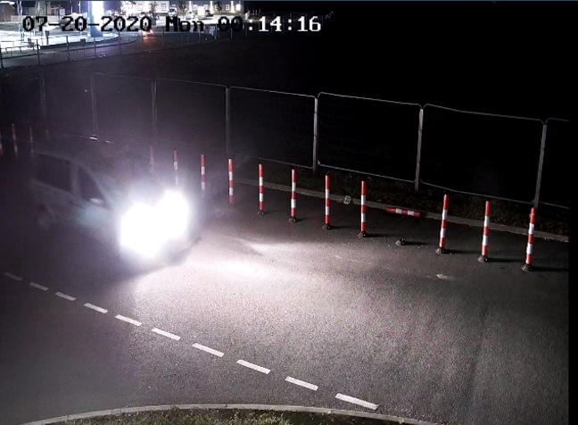 CCTV of the Walkers' car