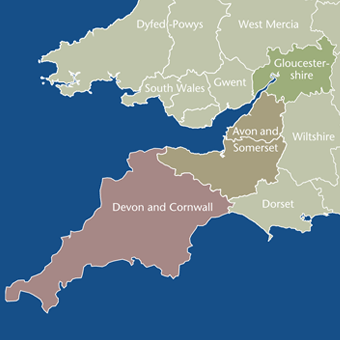 South West map