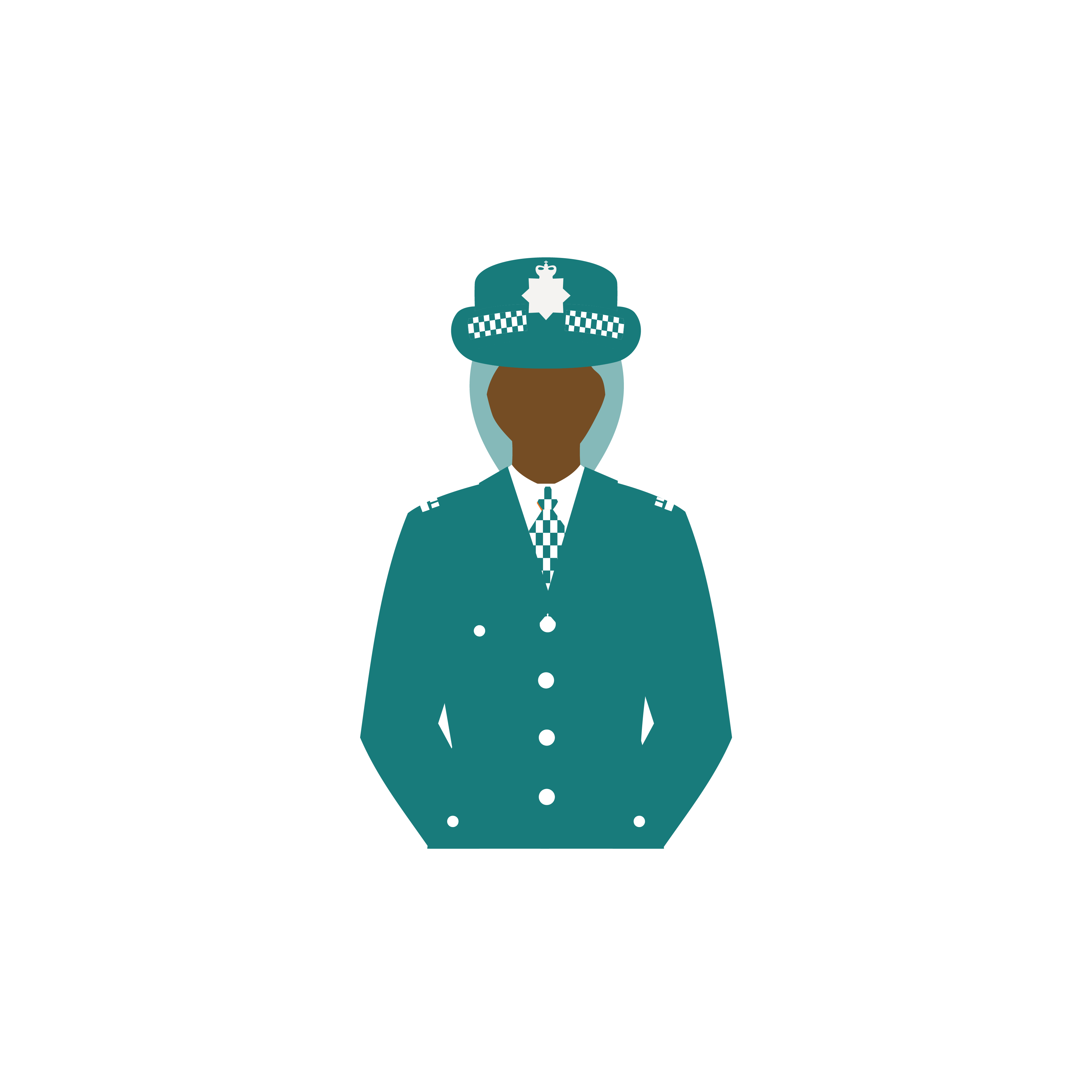 An graphic of a police woman