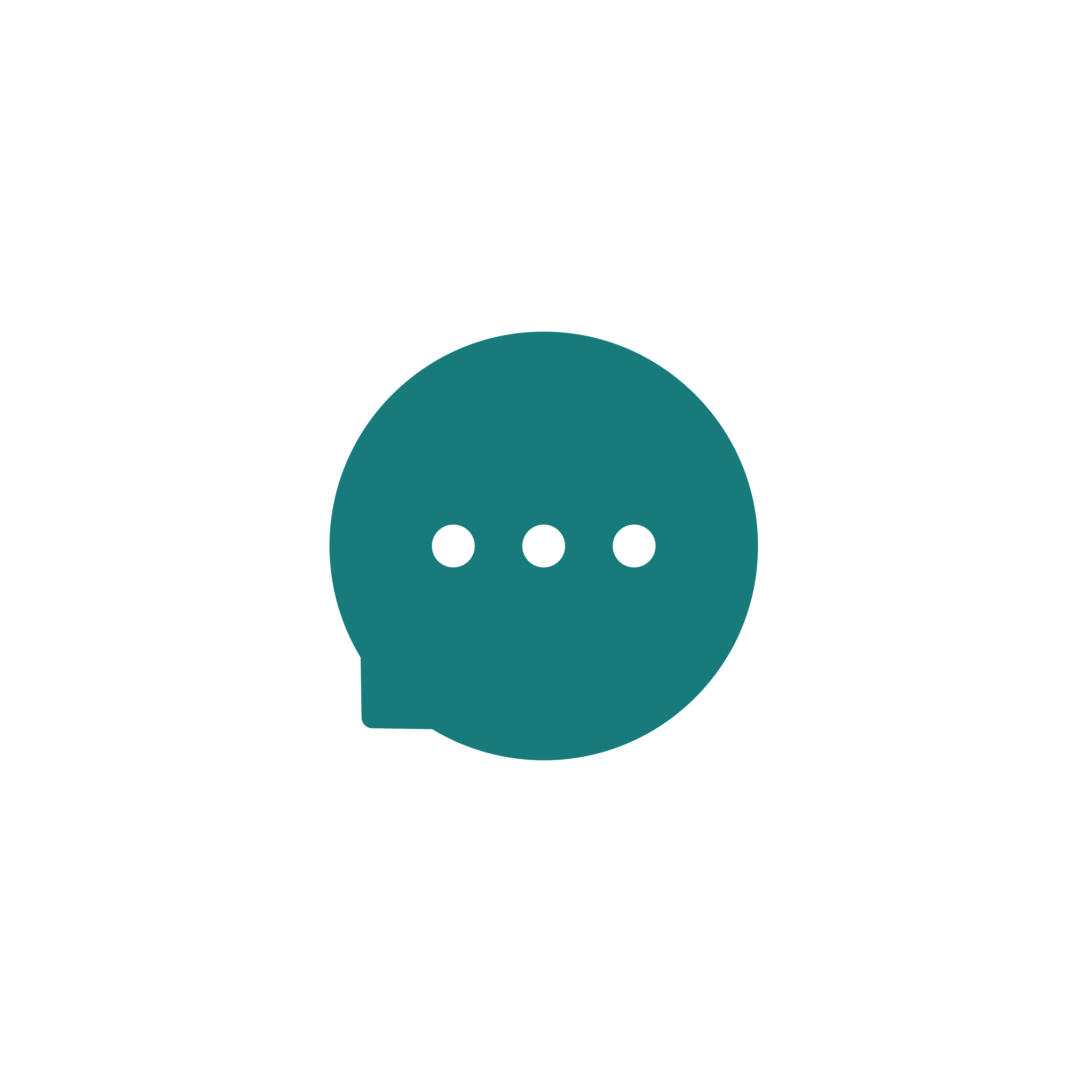 A graphic of a speech bubble
