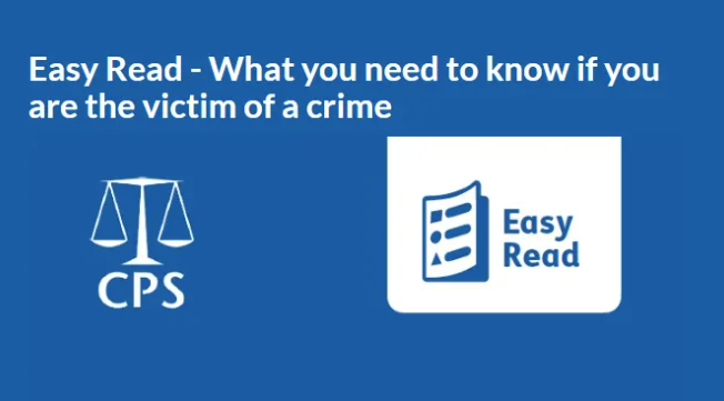 Easy Read - what your need to know if you're a victim of crime