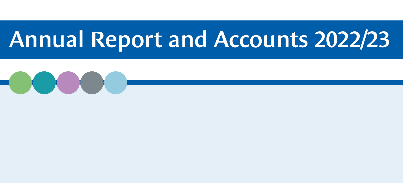 Banner image: Annual Report and Accounts 2022-2023