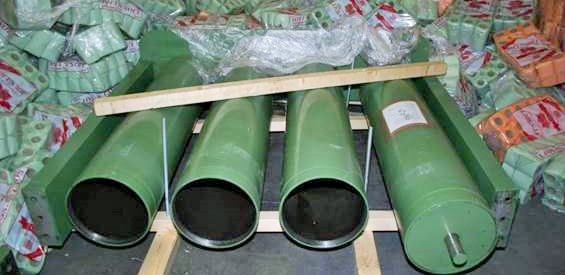 Industrial rollers containing large quantities of cocaine and cannabis
