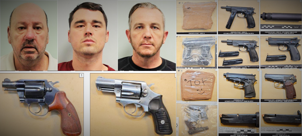 Convicted men and smuggled weapons