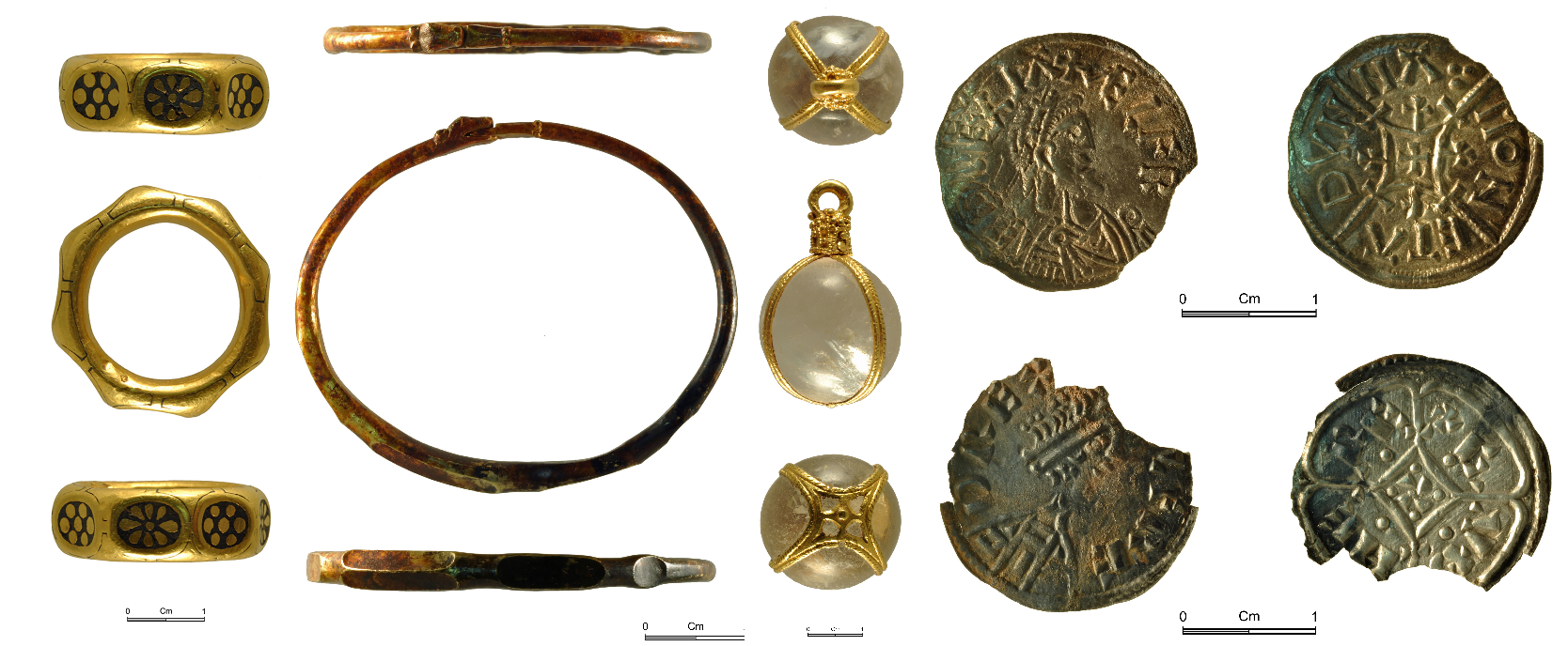 Some of the hoard discovered by the men