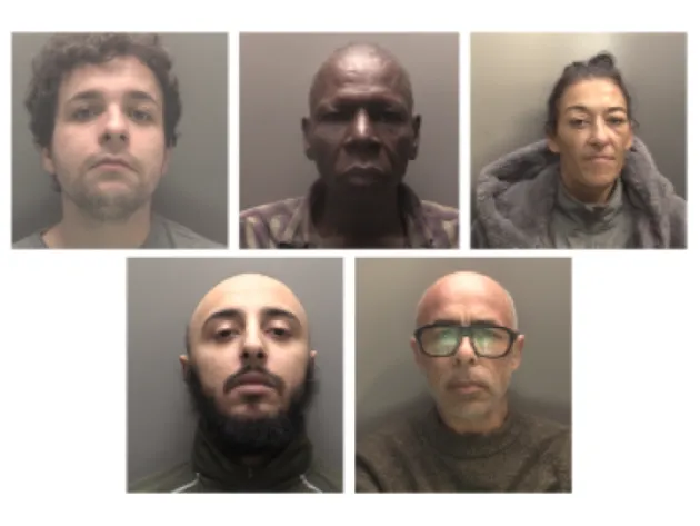 Group pic of the five defendants