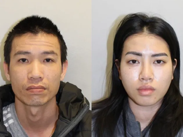Custody images of Hop Nguyen (left) and Hoang Nguyen