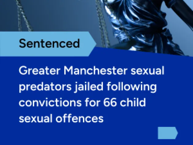 Greater Manchester sexual predators jailed following convictions for 66 child sex offences