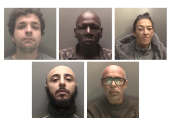Group pic of the five defendants