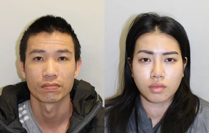 Custody images of Hop Nguyen (left) and Hoang Nguyen