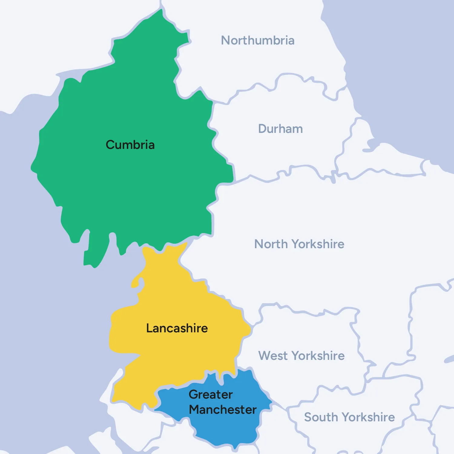 CPS North West area map