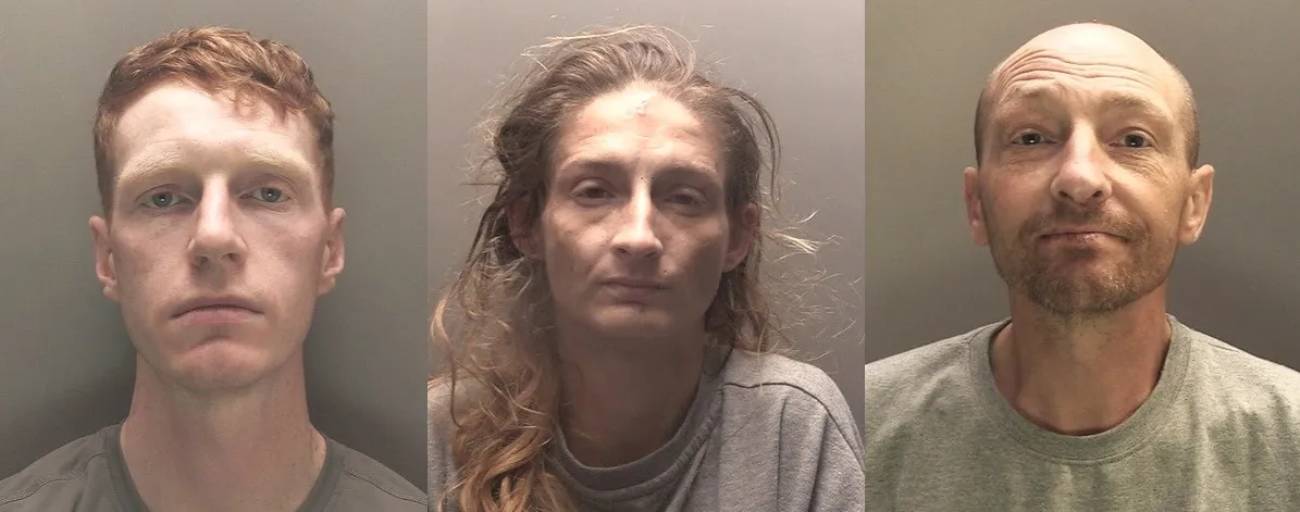 Custody photos of Weetman, Maynard and Owens