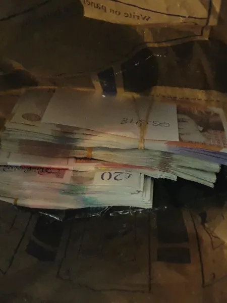 Bank notes found in Adnan's house